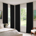 Blackout Curtain Set Thermal Insulated Polyester for Bedroom & Living Room