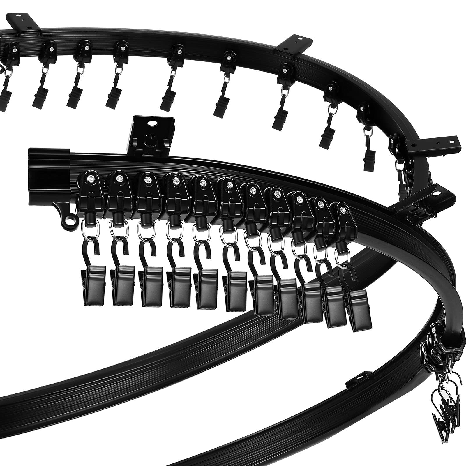 5m Bendable Ceiling Curtain Track - Flexible Rail for Bay Windows
