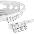 Flexible Ceiling Curtain Track - Bendable PVC System for RV & Windows