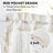 Farmhouse Linen Kitchen Curtains - Fringed Semi Sheer Tier Set