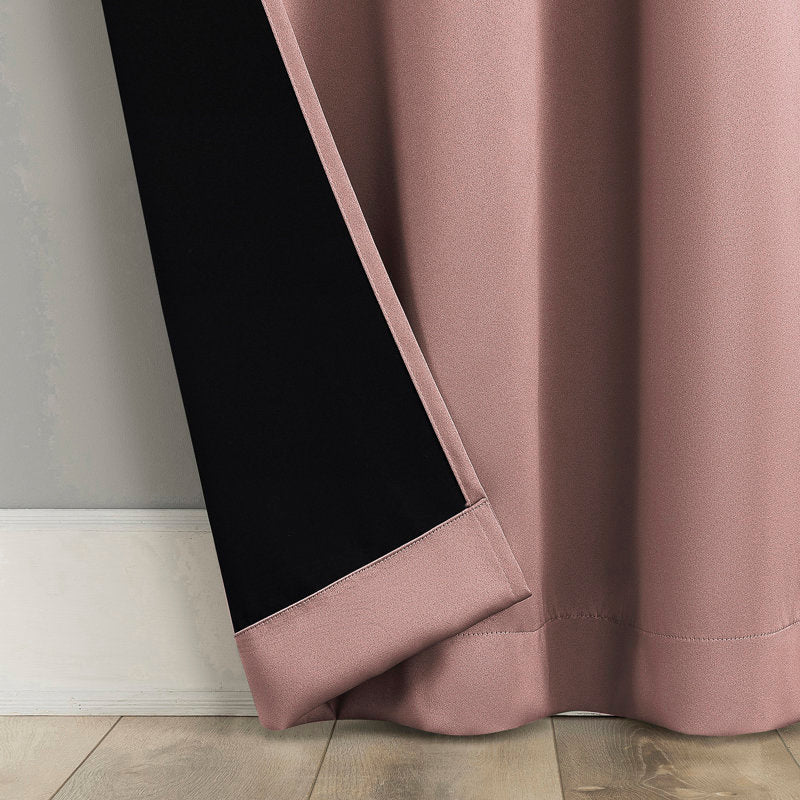 100% Blackout Magnetic Curtain Pair - Thermal Grommet Panels for Sleep