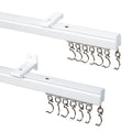 Aluminum Ceiling Curtain Track Set - Heavy Duty Wall/Ceiling Mount